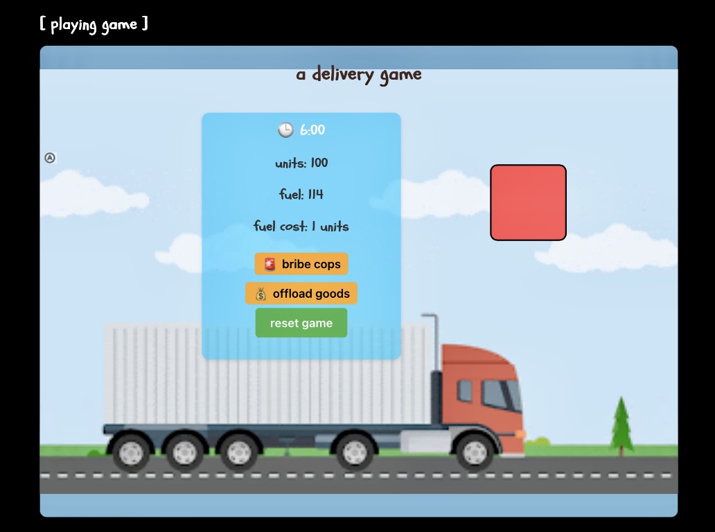 a delivery game by DLVRY CO won 0<small>th</small> last week on BBOGD.